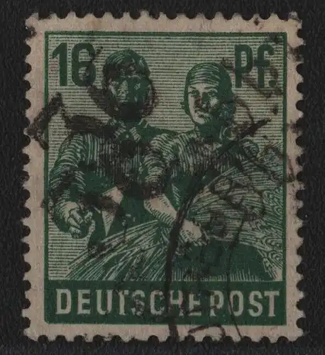 h6617 SBZ Handstempel Bezirk 36 Neu Trebbin 16 Pfg. gestempelt gepr. BPP