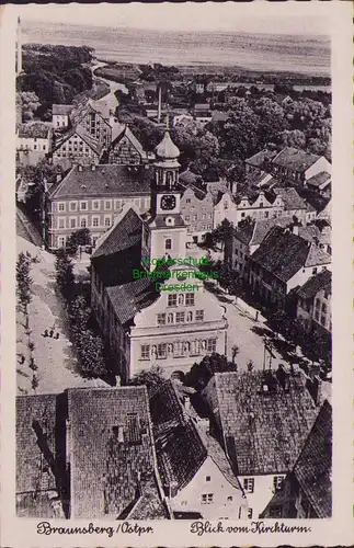 158001 AK Braunsberg Ostpreußen Blick vom Kirchturm 1940 1942