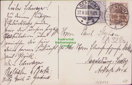 158075 AK Genthin 1908 Brandenburgerstraße