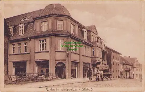 158097 AK Gwardeisk Tapiau im Wiederaufbau 1924 Altstraße