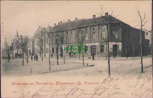 157987 AK Wittenberge Bz. Potsdam Restaurant Reichshalle 1903