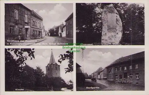 158042 AK Welbsleben Arnstein 1937 Gasthaus zur Neustadt Kolonialwarenhandlung