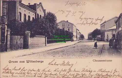 158072 AK Wittenberge Prignitz 1903 Chausseestrasse