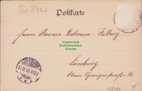 158072 AK Wittenberge Prignitz 1903 Chausseestrasse