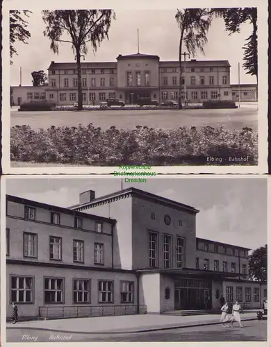 153335 2 AK Elblag Elbing Ostpreußen 1939 Straßenseite