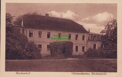 153368 AK Markendorf Kr. Jüterbog 1915 Offizierskasino Rückansicht