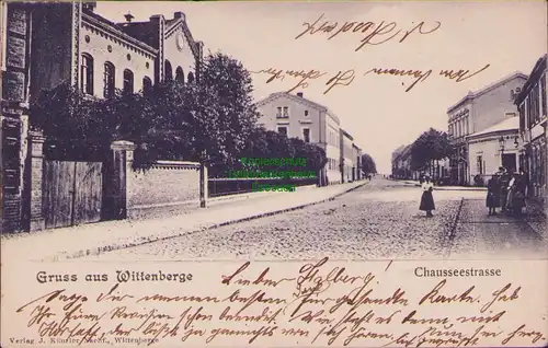 153352 AK Wittenberge an der Elbe Chausseestrasse 1903