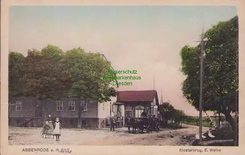 153434 AK Abbenrode a. Harz 1918 Feldpost Gasthaus Klosterkrug E. Weihe