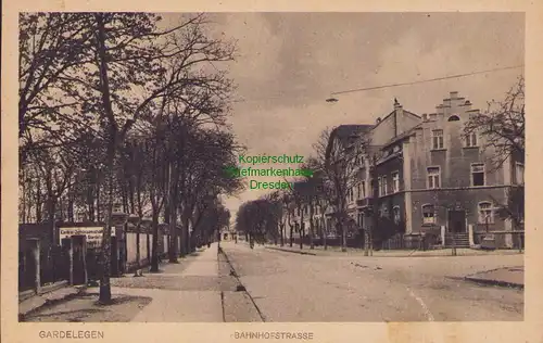 153444 AK Gardelegen Bahnhofstrasse um 1930