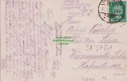 153429 AK Trautenstein Oberharz 1927 Gast-und Pensionshaus Windten