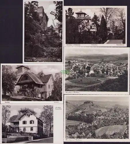 153260 6 AK Weinsberg an der Weibertreu Kernerhaus Geisterturm Panorama um 1940