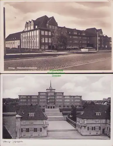 153334 2 AK Elblag Elbing Ostpreußen 1938 Mädchenberufsschule Jahnschule