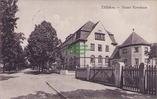 153326 2 AK Züllichau Sulechow Neues Kreishaus 1927 Krossener Tor um 1930