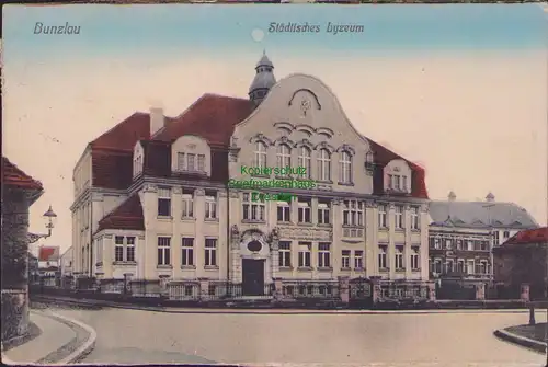 153278 AK Bunzlau Boleslawiec 1914 Städtisches Lyzeum