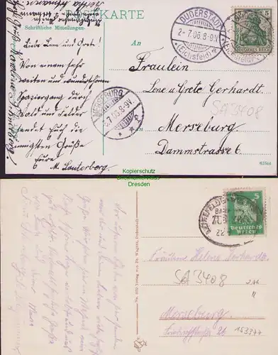 153377 2 AK Duderstadt 1906 Probsteikirche St. Cyriakus 1925