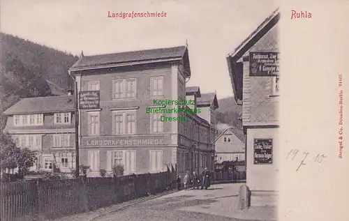 153421 AK Ruhla um 1905 Landgrafenschmiede Restaurant zur Harmonie