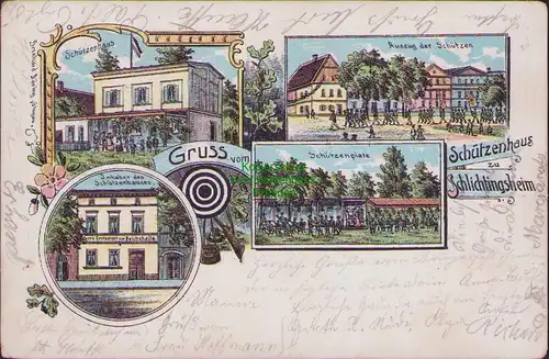 157921 AK Schlichtingsheim Szlichtyngowa 1905 Litho Restaurant zur Reichshalle