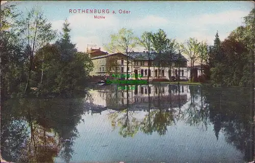 157935 AK Rothenburg an der Oder Czerwiensk 1907 Teich See Mühle