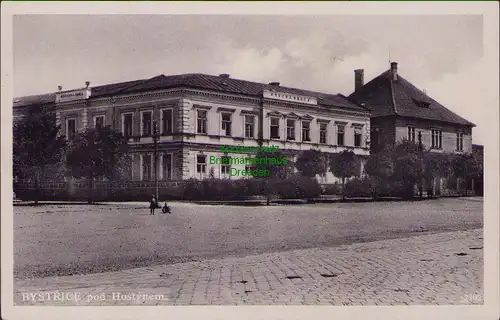 153002 AK Bystrice pod Hostynem Bistritz am Hostein um 1940 Schule
