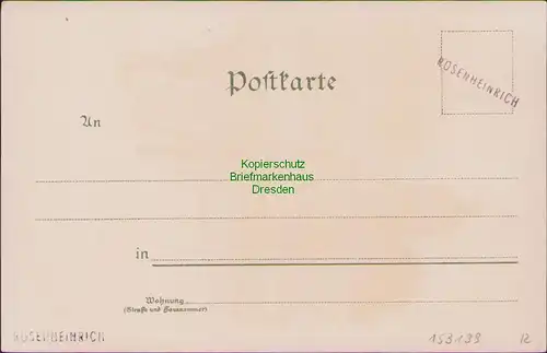 153139 AK Dresden Litho Künstlerkarte um 1900 Denkmal Friedr. Aug. I. im Zwinger