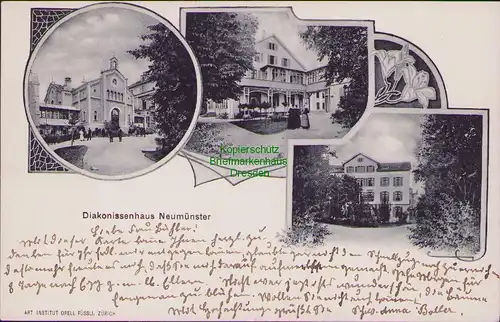 153166 AK Neumünster Zürich 1906 Diakonissenhaus