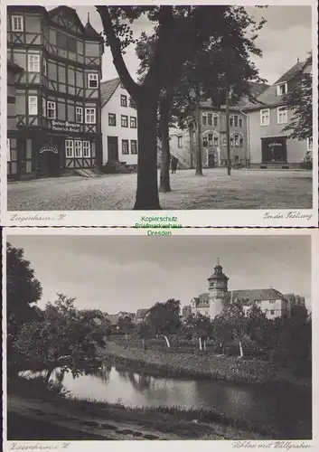 153252 2 AK Ziegenhain Schwalmstadt In der Festung Gasthaus Rosengarten Knauf