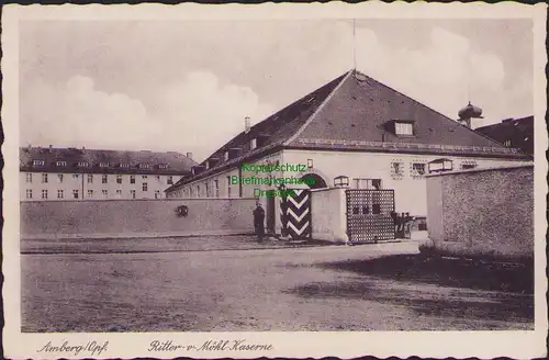 153175 AK Amberg Oberpfalz 1941 Ritter von Möhl Kaserne