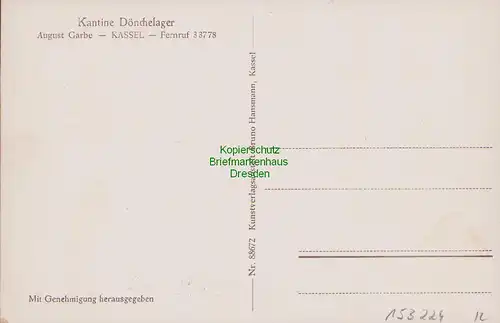 153224 AK Dönchelager Kassel Panorama um 1940