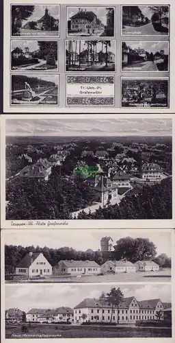 153216 3 AK Truppenübungsplatz Grafenwöhr 1938 Wasserturm Luitpoldstrasse Wache