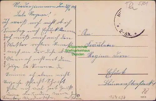 154537 AK Niederzimmern Grammetal Weimarer Land 1919 Dampf Molkerei Wartturm