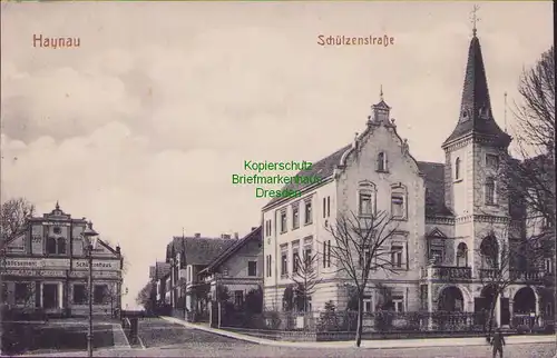 154527 AK Chojnow Haynau in Schlesien um 1920 Schützenstraße Etablissement