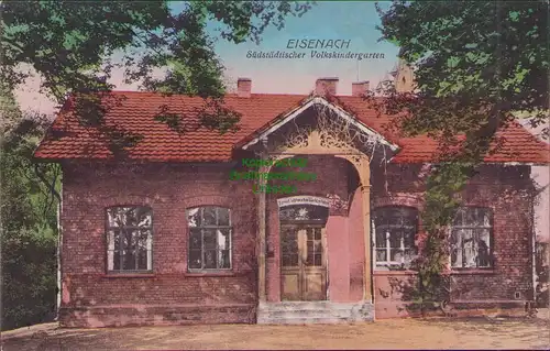 154518 AK Eisenach Südstädtischer Volkskindergarten um 1910