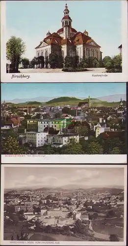 53844 3 AK Hirschberg im Riesengebirge Jelenia Gora um 1905 Gnadenkirche Panora