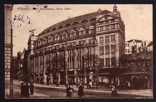 53840 AK Plauen i.V. Warenhaus Julius Tietz 1916