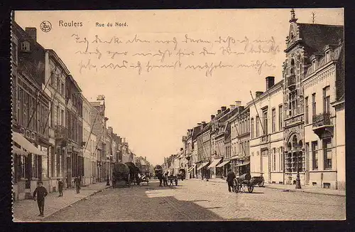 53793 AK Roulers Roeselare Rue du Nord Feldpost 1915