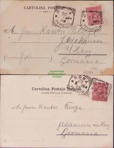 53781 2 AK Saluti da Roma Rom 1899 Foro e Colonna di Traiano Trattoria Via S.