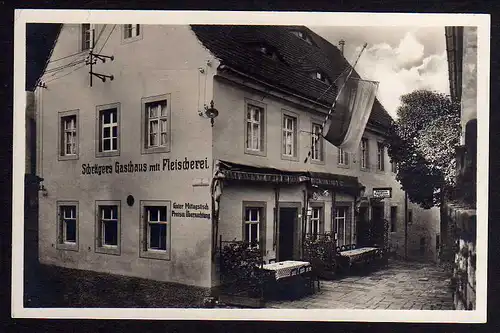 53775 AK Königstein Schrägers Gasthaus Fleischerei um 1930