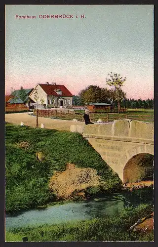 53758 AK Oderbrück Braunlage Harz 1913 Brücke