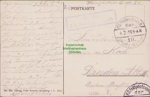 53722 AK Verdinal Frankreich 1915 Feldpost Grenadier 1