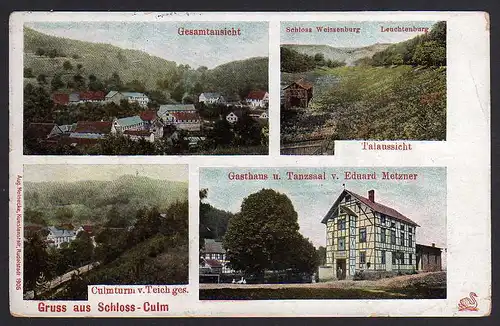 53685 AK Schloss Culm Kulm Chelmno Gasthaus Tanzsaal Metzner 1913