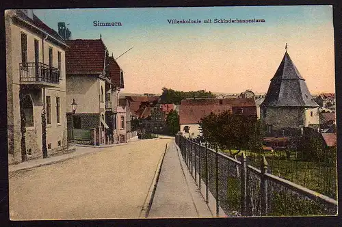 53672 AK Simmern Hunsrück 1919 Villenkolonie