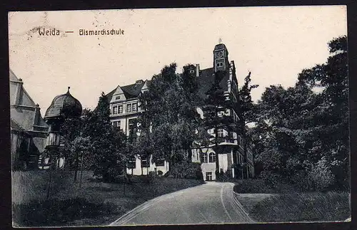 53655 AK Weida Bismarkschule 1923