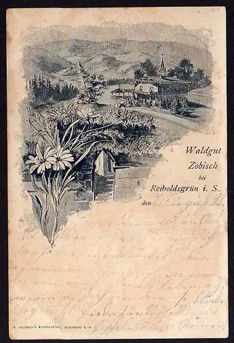 53614 AK Waldgut Zöbisch bei Reiboldsgrün 1898