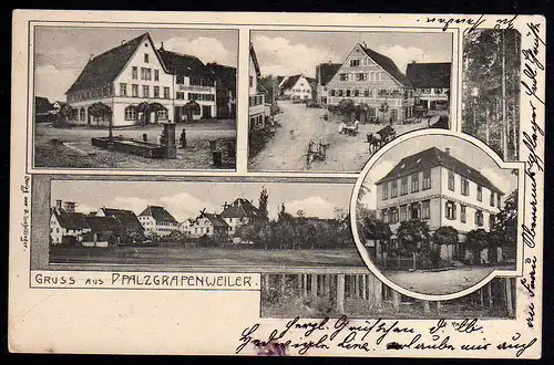 53610 AK Pfalzgrafenweiler Gasthof Schwanen 1907