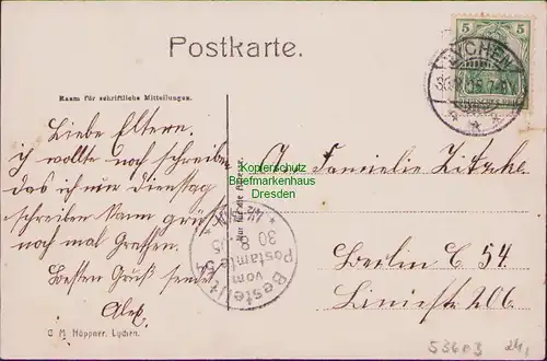 53603 AK Lychen Kinderheilstätte vom RotenKreuz 1905 Hohenlychen