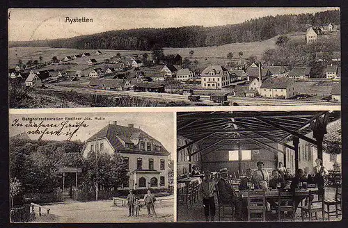 53571 AK Aystetten Bahnhof Restaurant 1912 Ruile Bahnhofrestauration