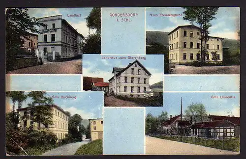53551 AK Görbersdorf Schlesien Landhaus Storchberg Landlust 1913
