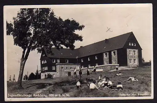 53542 AK Jugendherberge Aschberg Sommerlager Jungbann Auerbach Vogtl. 1936