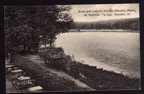 53336 AK Liepnitz See bei Wandlitz Mark Biergarten 1926