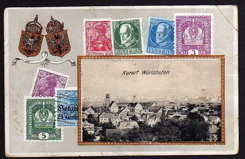 53323 AK Bad Wörishofen Passepartout 1919